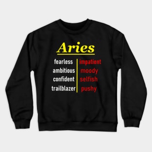 Traits of an Aries Crewneck Sweatshirt